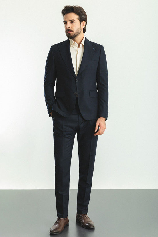 Navy Blue 2 Piece Suit