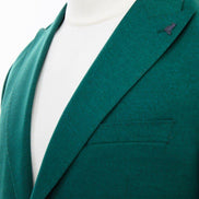 Mitchell Teal Slim Fit Peak Lapel Teal Green Blazer