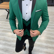 Molalla Slim Fit Shawl Lapel Green Tuxedo