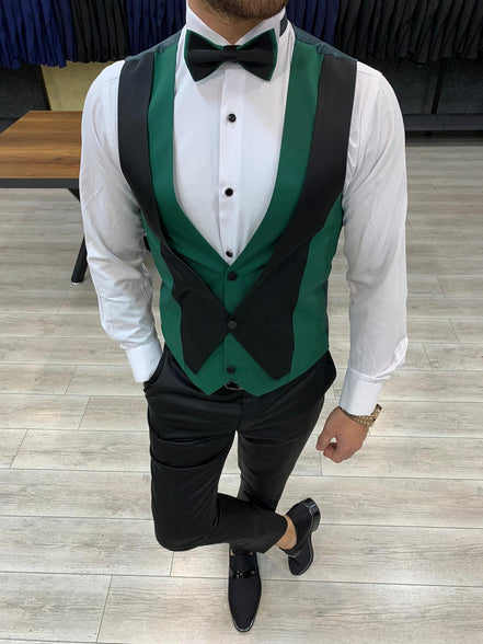 Molalla Slim Fit Shawl Lapel Green Tuxedo