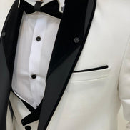 Molalla Slim Fit Shawl Lapel White Tuxedo