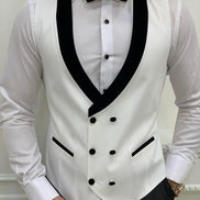Molalla Slim Fit Shawl Lapel White Tuxedo