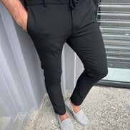 Pierre Black Cotton Pants