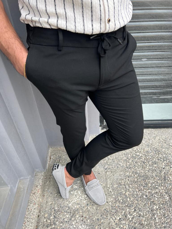 Black Cotton Pants