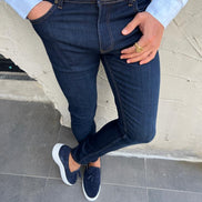 Pierre Dark Navy Blue Mens Jeans