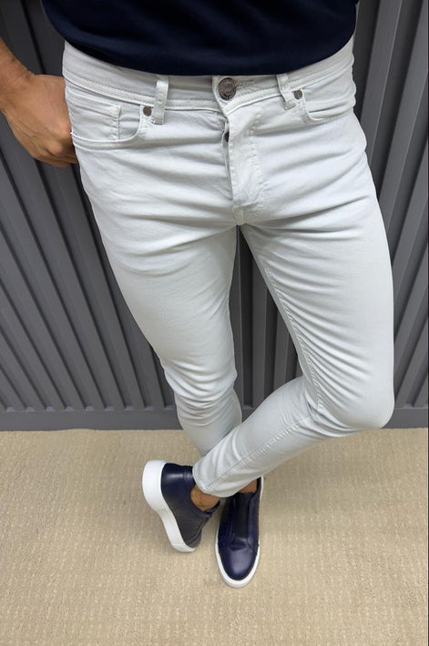Pierre Ice Blue Slim Fit Jeans