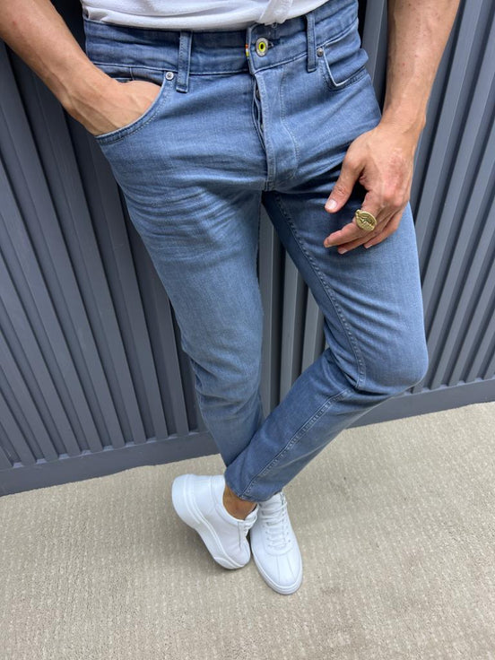 Navy Blue Mens Jeans