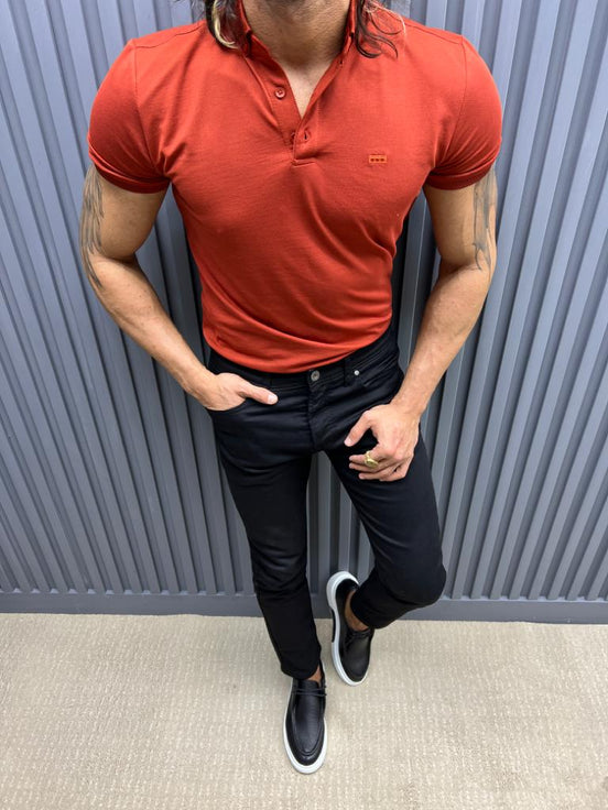 Rust Brown Polo T-Shirt