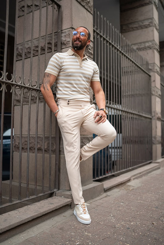 Beige Chino Pants