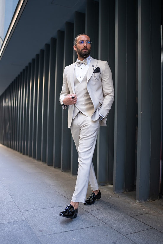 Beige Tuxedo