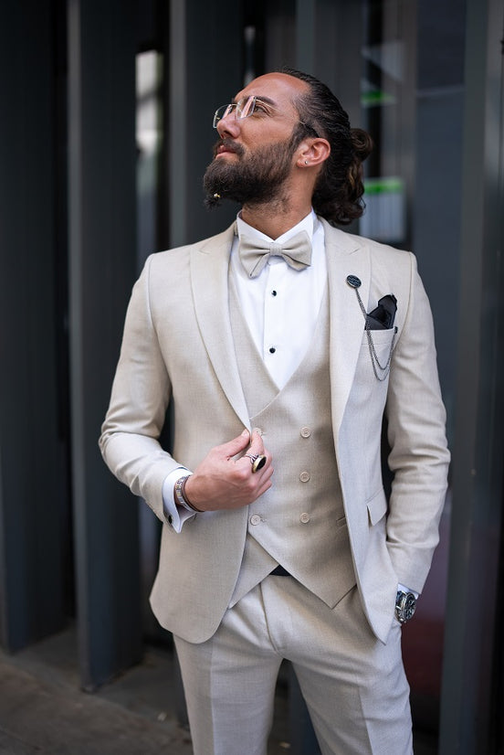 Beige Tuxedo