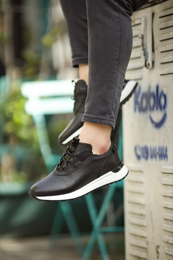 Rapid Black Laced High Top Sneakers