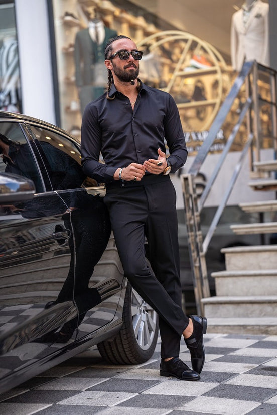 Black Cotton Shirt