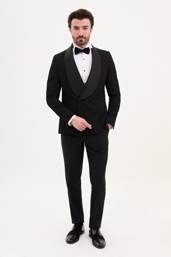 Black Striped Tuxedo