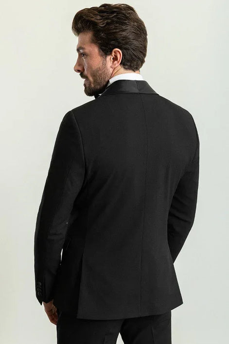 Rapid Slim Fit Shawl Lapel Black Tuxedo