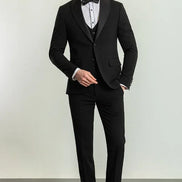 Rapid Slim Fit Shawl Lapel Black Tuxedo