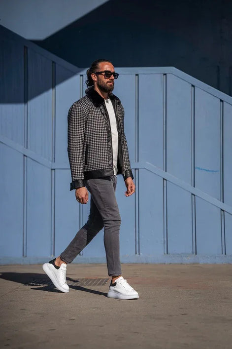 Rapid Slim Fit Side Pocket Black Jacket