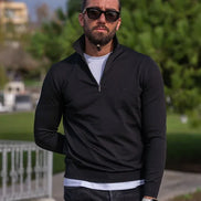 GentWith Rapid Black Polo Sweater