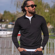 GentWith Rapid Black Polo Sweater