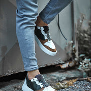 Rapid Camel Green Low Top Sneakers