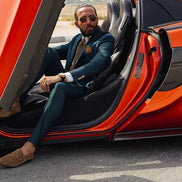 Rapid Slim Fit Green Suit