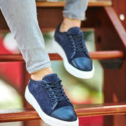 Rapid Mid Top Cap Toe Navy Blue Sneakers
