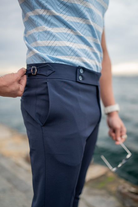 Rapid Navy Blue Chino Pants