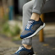 Rapid Navy Blue Suede High Top Sneakers