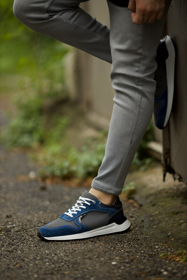 Rapid Navy Blue Suede High Top Sneakers