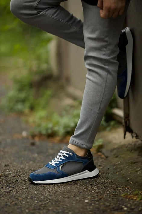 Rapid Navy Blue Suede High Top Sneakers