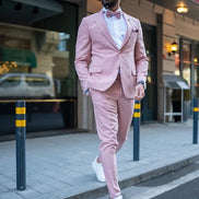 Rapid Slim Fit Peak Lapel Pink Tuxedo