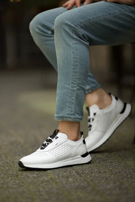 Rapid White Laced High Top Sneakers