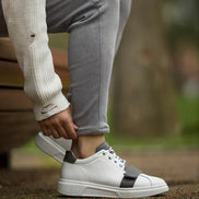 Rapid Mid Top Buckle White Sneakers