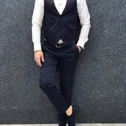 Richmond Slim Fit Peak Lapel Burgundy Tuxedo