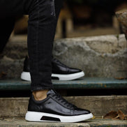 Sioux Black High Top Sneakers