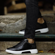 Sioux Black High Top Sneakers