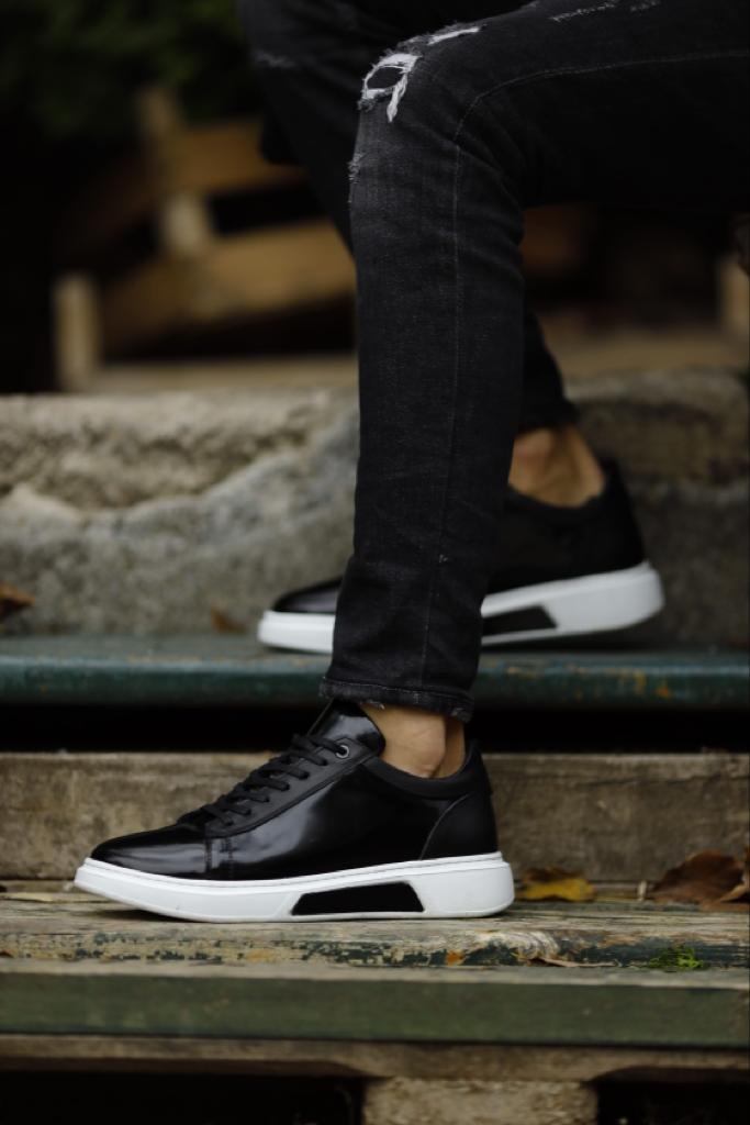 Sioux Black High Top Sneakers