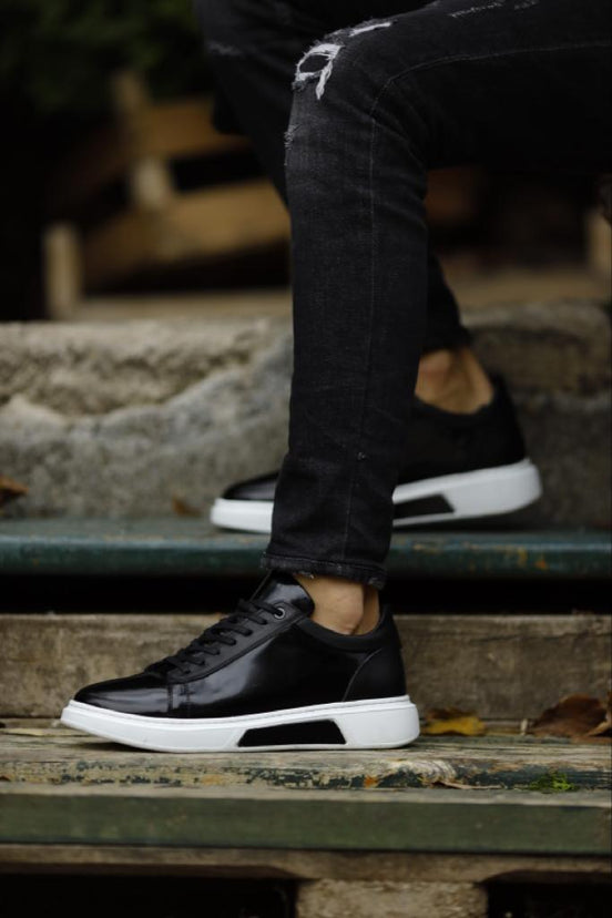 Brown Mid Top Sneakers by GentWith.com with Free Worldwide Shipping