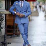 Sioux Blue Double Breasted Suit