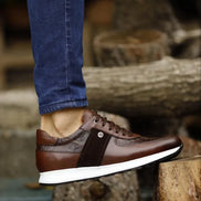 Sioux Mid Top Brown Sneakers
