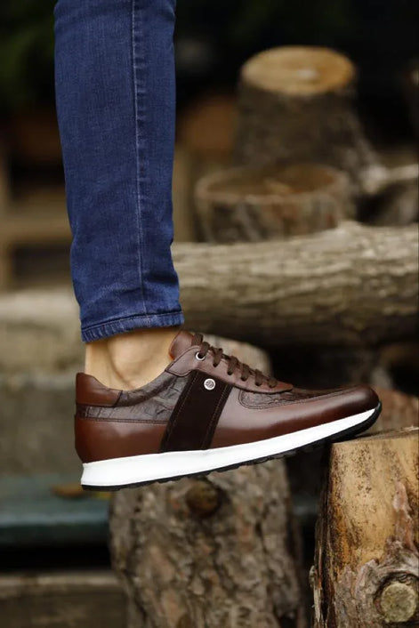 Sioux Mid Top Brown Sneakers