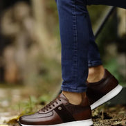 Sioux Mid Top Brown Sneakers
