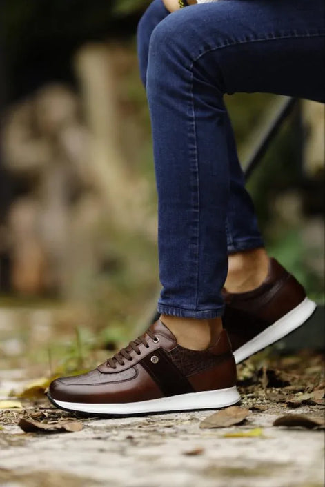 Sioux Mid Top Brown Sneakers