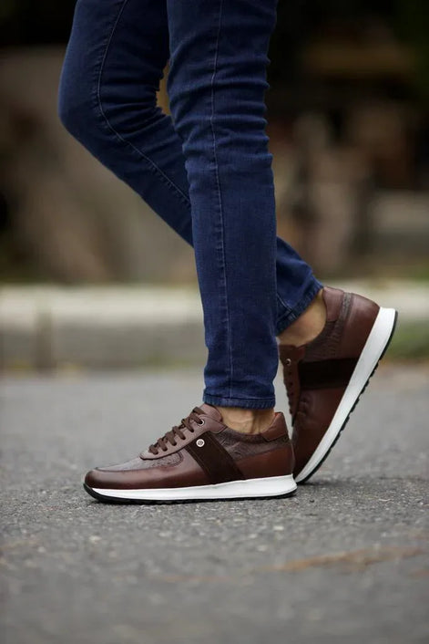 Sioux Mid Top Brown Sneakers