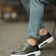 Sioux Green Laced Slip On Shoes