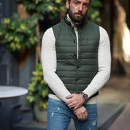 Sioux Green Slim Fit Puffer Vest