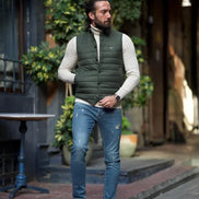 Sioux Green Slim Fit Puffer Vest