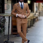 Sioux Rust Brown Double Breasted Suit