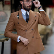 Sioux Rust Brown Double Breasted Suit