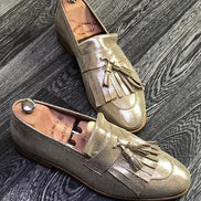 Sparks Gray Tassel Loafers